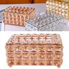 Tissue Dispenser Light Luxury Napkin Storage Box Metal Crystal Glass