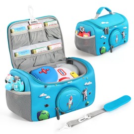 OUKNAK Carrying Case Compatible with Little Tikes for Story Dream Machine Books Starter Set, Storage Carrier Bag for Little Tikes for Storytime Audio Play Real for Littles Character Collection (Blue)