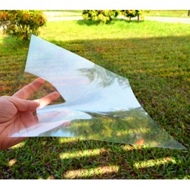 ZHluja 15-Pack 0.1mm 305 × 305mm Blank Stencil Sheet for Cricut Vinyl, Silhouette, Transparent PET Acetate Mylar Craft Template Material