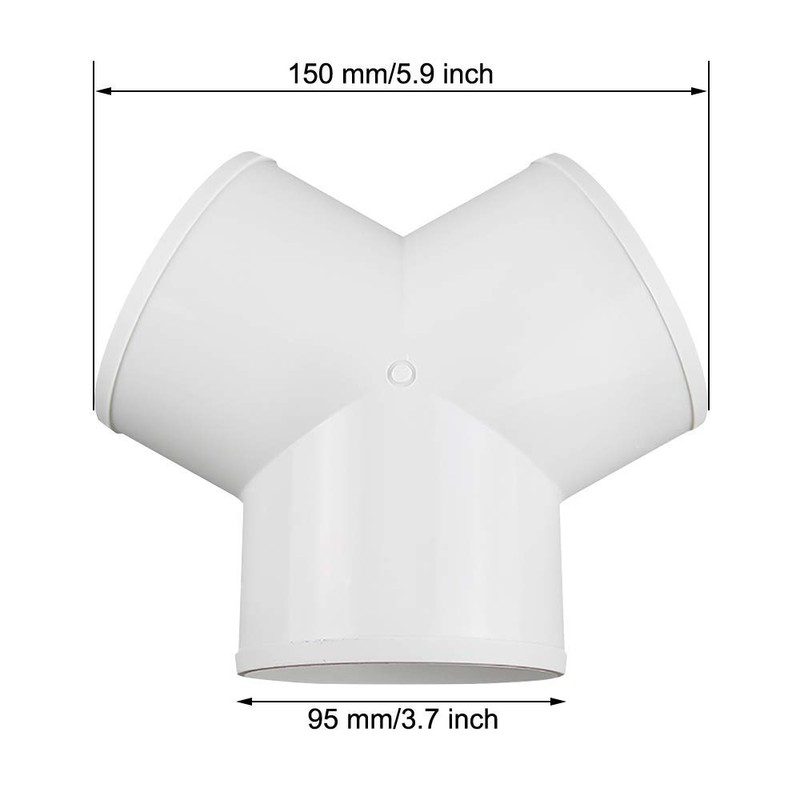 MyLifeUNIT 3 Way Duct Connector, Duct Splitter for Exhaust Fan