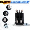RAJBMT 12V 100A 4-Terminal Starter Solenoid 762-1261-211-50 762-1261-211-51 Replace Trombetta