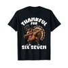 67 Thanksgiving Funny Six Seven Meme Brainrot Turkey Boys T-Shirt