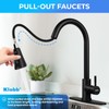 Klabb Single Handle High Arc Pull Out Kitchen Faucet, Matte