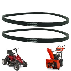 RTPOWER 585416MA 07200021 Replacement Mower-Snowblower Auger Drive Belt/Aramid Cord / 38 inches-2 Pack-for Murray/Arien/Simplicity/Snapper/White Outdoor/Craftsman snowblowers 585416 265-524