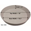 Austin Planter 18inch Saucer Black Polypropylene for Indoor and Outdoor