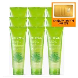 알로에 93% 촉촉 수딩젤+사은품/골드 24k 스네일 마스크 팩 10매 증정 Aloe 93% Moist Soothing Gel + Gift / Free 10-pack Gold 24k Snail Mask Pack
