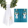 2 Pack Wreath Sash for Front Door Monogrammed Embroidery Wreath