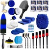 Cuoreca 31pcs Car Detailing Kit Interior and Exterior Cleaner, Car
