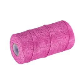 sourcing map 328 Feet Garden Twine, 2mm Craft Jute Twine String Jute for Artwork, DIY Crafts, Gift Wrapping, Fuchsia