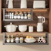 Hanging Under Shelf Storage Basket, Adjustable Width Under Cabinet Add-on