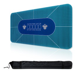 Trademark Innovations Texas Holdem Poker Mat Poker Felt Table Cover Fold Up Poker Table with Carrybag