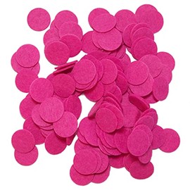 Playfully Ever After Pink Felt Circle Stickers (4 inch - 15pc)