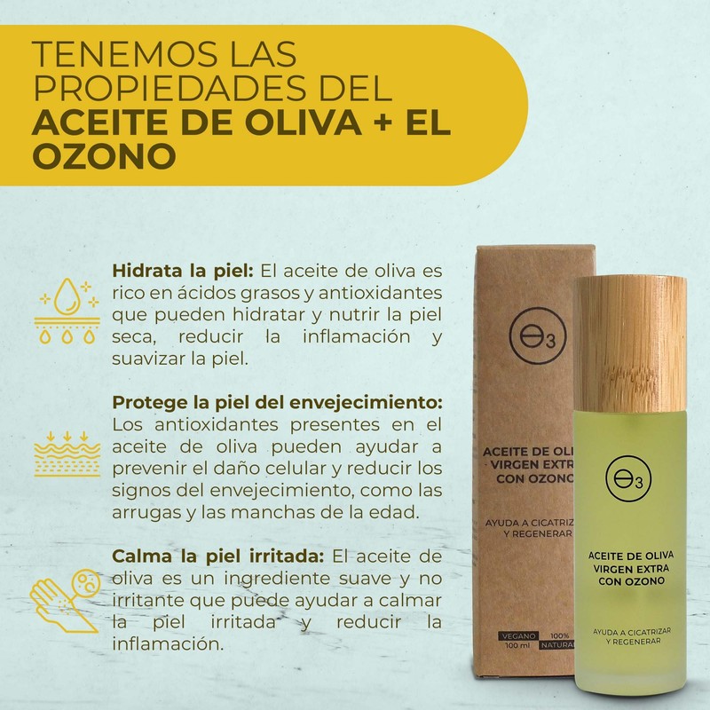 OZON D'OR Ozonised Oil 100ml (Organic Extra Virgine) Moisturising and