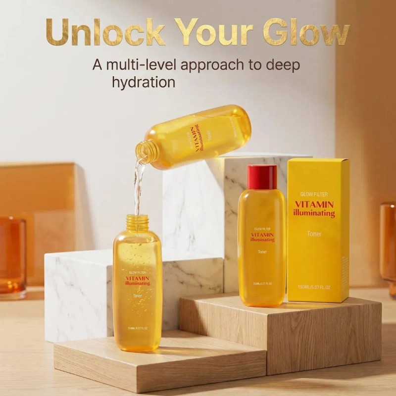 Tónico Vitamina Niacinamida 150ml 2 Pzas, Iluminador Piel
