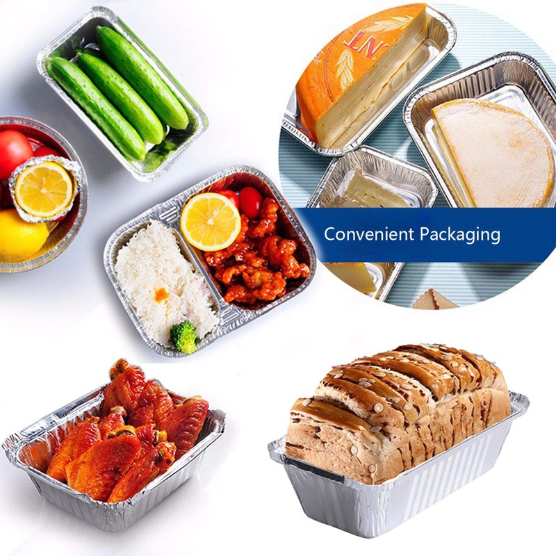 Waytiffer (50 Pack) 1Lb mini Loaf Pans Heavy Duty Disposable
