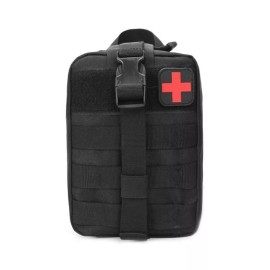 Unbranded Tactical First Aid Kit Medical Molle Rip Away EMT IFAK Survival Pouch Bag - Black