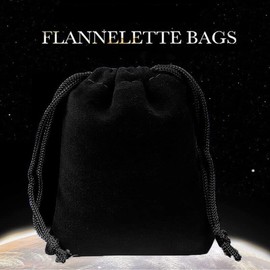 AIMALL Black Velvet Pouch Drawstring Bags Wedding Favours Gift Party Jewellery Packing, Multi-Purpose, Ribbon Closure