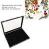 Ring Display Case Organizer with Transparent Lid 100 Slot Jewelry