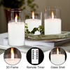 GenSwin Flameless Candles with Remote Timer, Clear LED Battery Operated