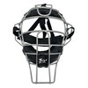 Jadekylin Baseball &t Softball Catcher's mask (Black & Silver)