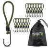 CargoVA® – 20 Bungees with Hooks and Practical Bag –