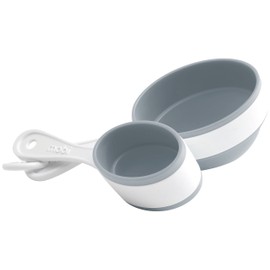 Mobi POP Silicone Imperial and Metric, Measuring Cups, white and gray