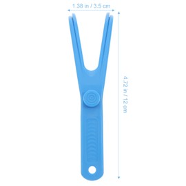 Healifty Dental Floss Holder for Teeth - 4 Pack Reusable Reusable Floss Handle Holder Replacements Floss Handles for Tooth Cleaning (Random Color)