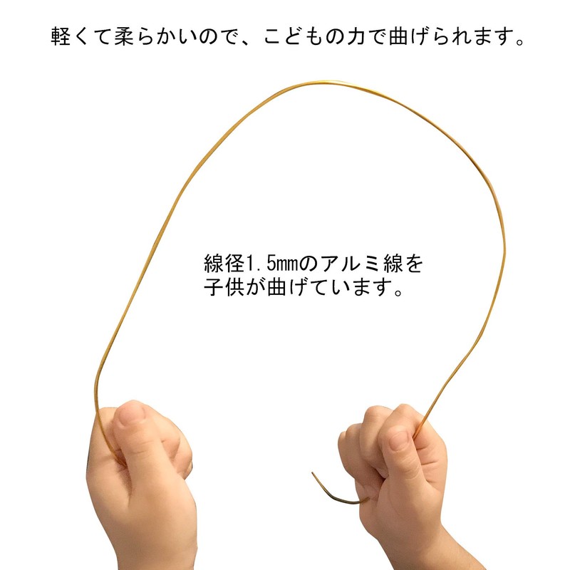 DAIDOHANT 10155945 (Soft) Aluminum Wire, Silver, Thickness: #12 (2.5 mm)