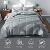 DOWNCOOL Down Alternative Quilted Comforter- Dark Grey Lightweight Duvet Insert