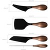 hecef Cheese Knife Set of 3, Bronze Grain Multipurpose Retro