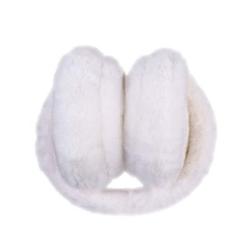 Supvox Soft Earmuffs Plush Outdoor Winter Warmer Earmuffs Ear Warmer Headband for Girls Women, White