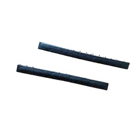Kamipita Extra Fine Leg Tangle Set of 2 One-Touch Hair Clip, Residue Free Hair Accessories (74*5.8mm) (Faux Leather, Black)