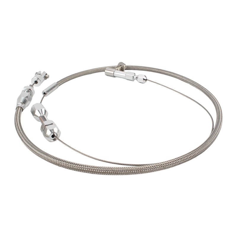 Carbhub Accelerator 24inch Stainless Steel Throttle Cable Braided Universal For