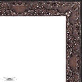 Poster Palooza A3 16.5x11.7 Traditional Antique Silver Complete Wood Picture Frame with UV Acrylic Plexiglass, Foam Board Backing & Hardware Included