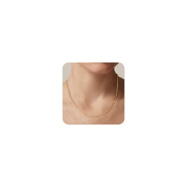 MOROTOLE Gold Necklaces for Women,14K Gold-plated Chain Necklace Gold 18 inch Long Necklaces for Women
