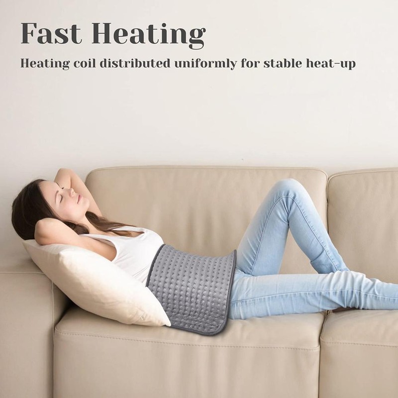 Electric Heating Pad for Cramp Back Muscle Shoulder Relief Thermostat