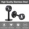 INCREWAY 2 Pcs Black Stainless Steel 32mm Inner Diameter Ceiling