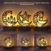 Pacpod Wooden Muslim Design Ramadan Eid Decorative Lamp Moon Crescent