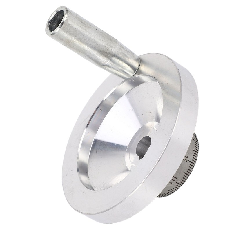 Lathe Handwheel 80mm Aluminum Alloy Hand Wheel with Crank Handle