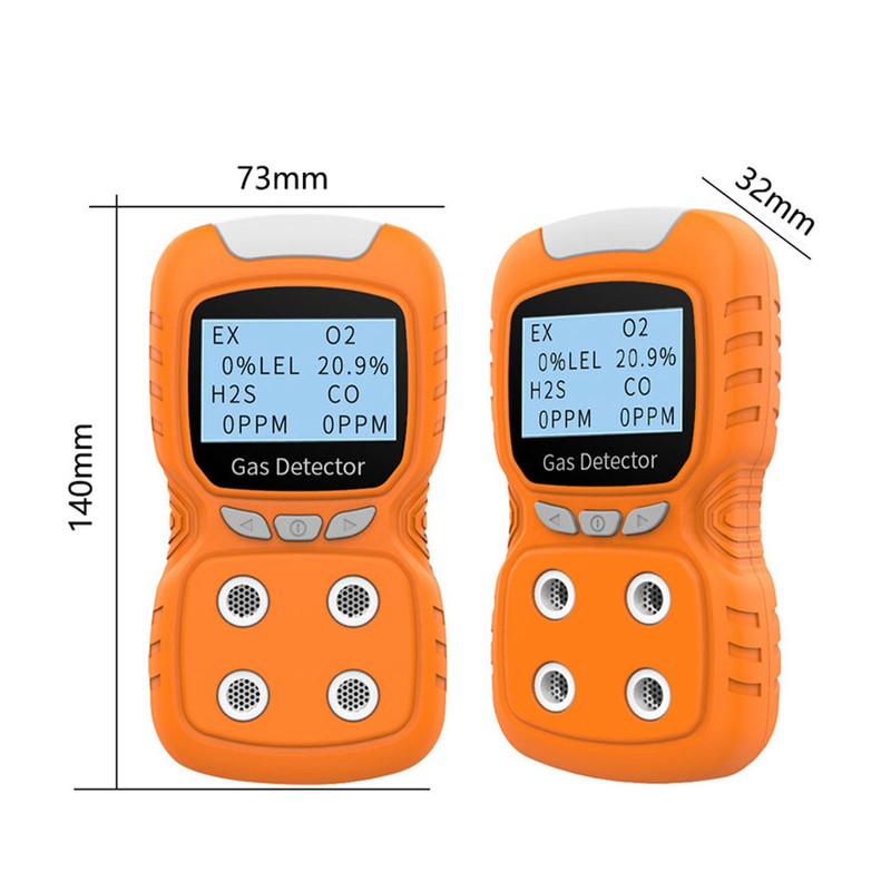 4in 1 Gas Detector CO H2S O2 EX Tester Analyzer