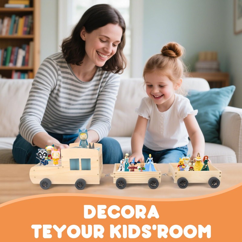 Car for Toniebox and Tonie Box Figures Storage Organizer Shelf