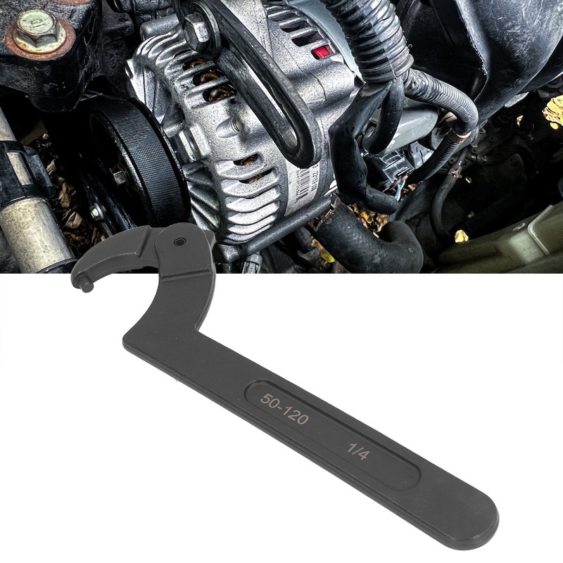2 to 4 3/4in Adjustable Hook Spanner CRV Round Head