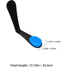 SOLUSTRE Aplicador de Autobronceador y Loción Corporal para Espalda 35 Cm Cerdas Suaves Unisex Cuidado de Piel Protección Solar Uso Personal Esponja Azul