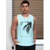 Bupekbee Mens Graphic Tank Tops Sleeveless Workout Gym Shirts Beach