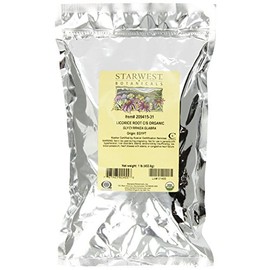 Starwest Botanicals Organic Licorice Root Loose Cut and Sifted, 1 Pound Bulk Bag