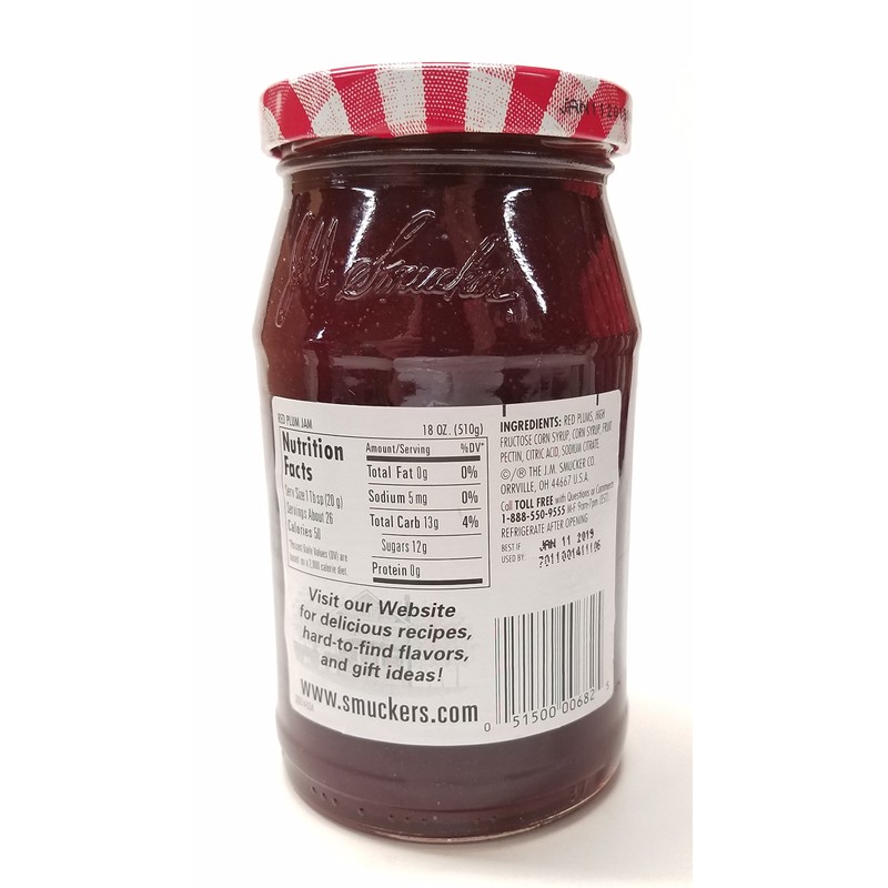 Smucker's, Jams, 18oz Glass Jar (Pack of 2) (Choose Flavors