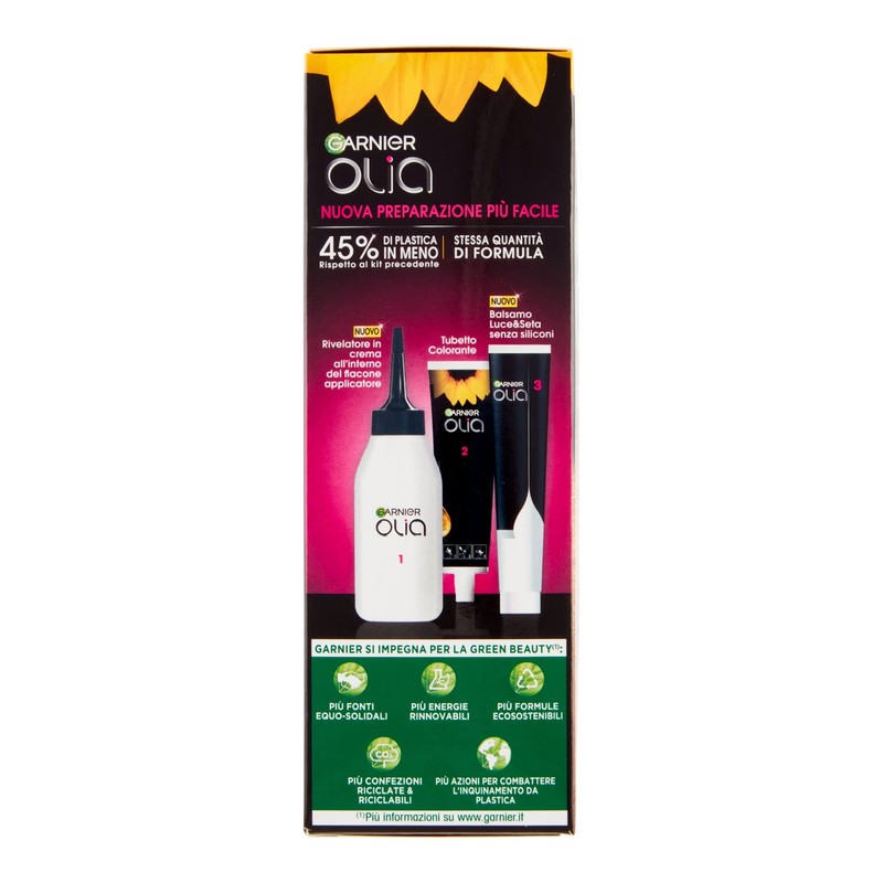 Garnier Olia Hair Dye, Permanent Colouring without Ammonia, Covers 100%
