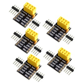 Dollatek 5pcs Serial Adaptor for Bread Board Breakout UART WiFi Wireless Transceiver Module for ESP8266 ESP ESP/01S