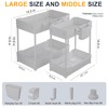 Sevenblue 2 Pack Under Sink Organizer, Under Bathroom Cabinet Organizer