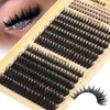 Spiky Manga Lash Clusters 12-20mm Long Eyelash Clusters with Bottom